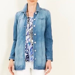 Long Denim Jacket - Chicos - New with tags